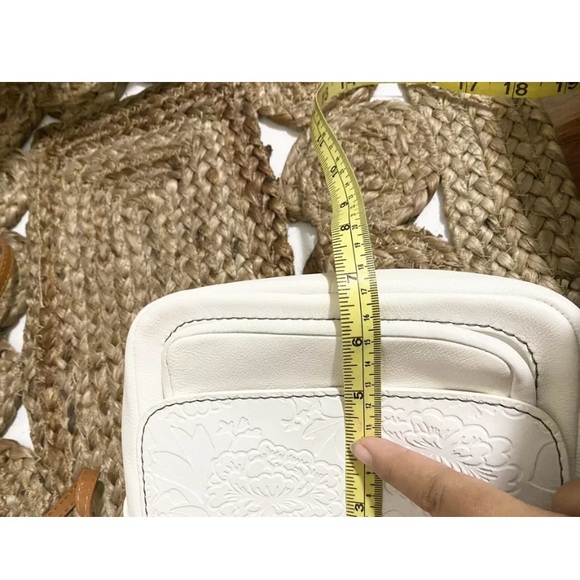 COLORADO White Small Light Embossed Leather  Bag - Picture 6 of 6